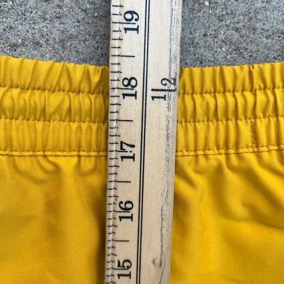 Men's Outerknown Shorts Yellow Swim Trunks NO SIZE Pockets Surf Beach Outdoor - Picture 13 of 15